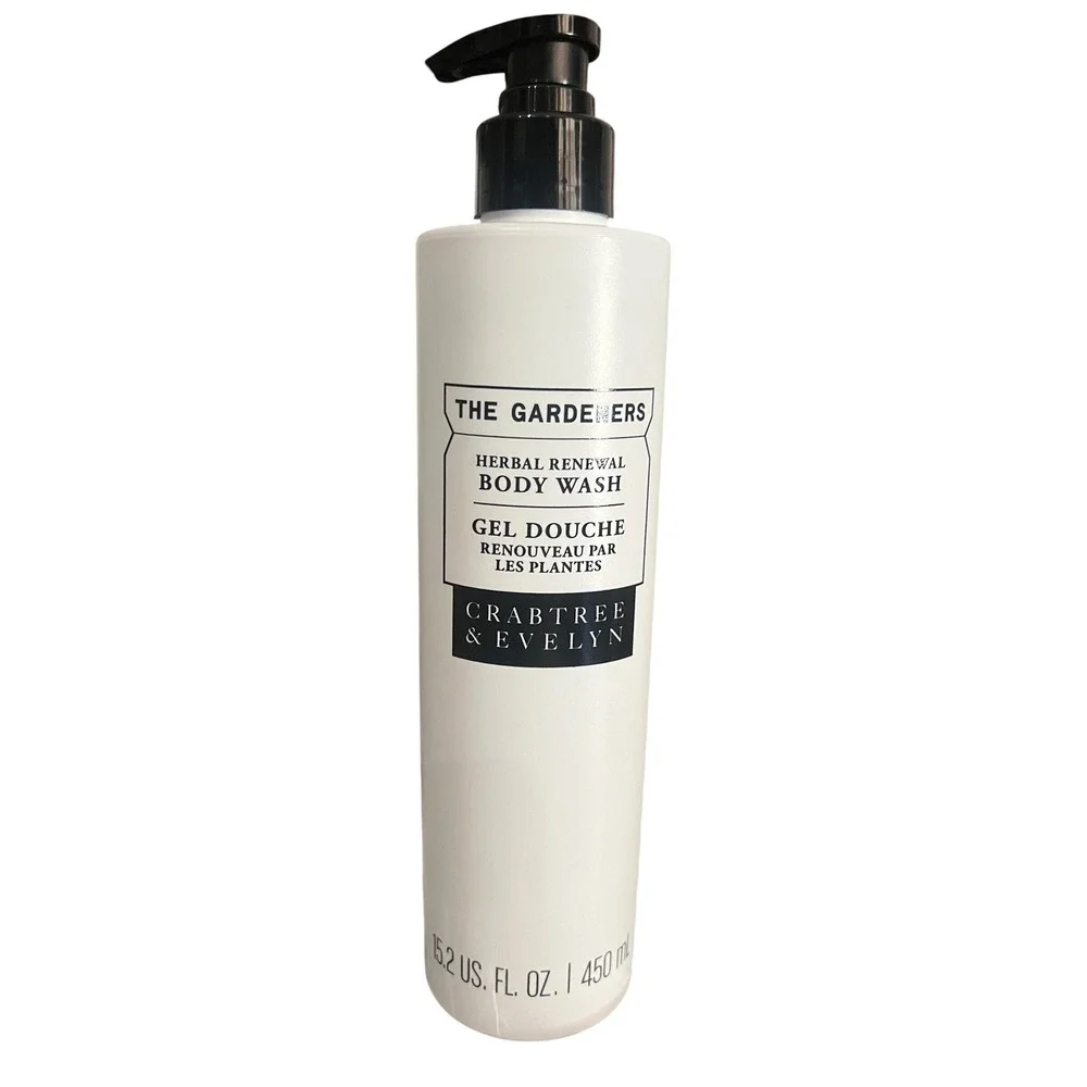 Crabtree & Evelyn The Gardeners Herbal Renewal Body Wash 15.2 fl oz Pump Bottle